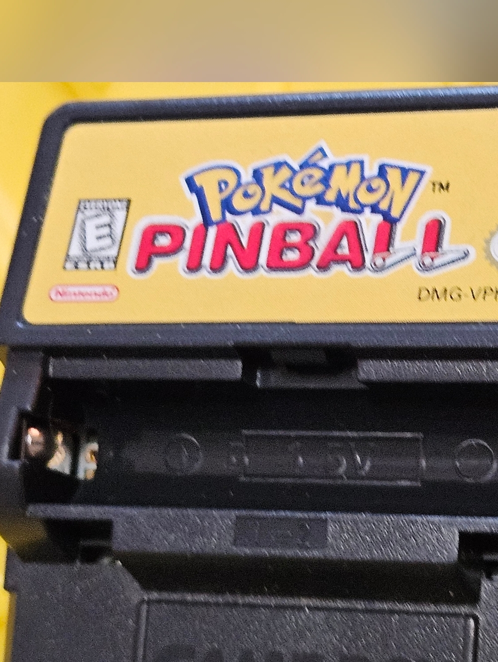 Nintendo Pokémon Pinball Game Boy Cartridge - Yellow & Black